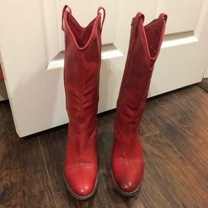Red Frye Cowboy / Riding Boots
